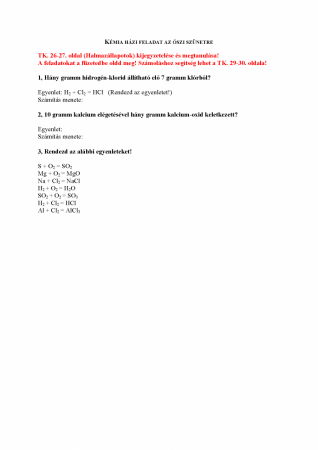 Házi Feladat - Számolások